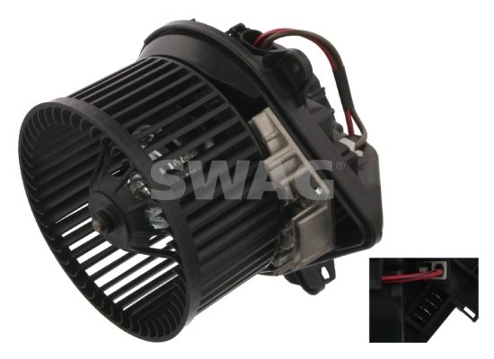 KALORİFER MOTORU 12V PEUGEOT PARTNER 96>11 CITROEN BERLINGO 96>11 ZX 91> (KLİMALI ARAÇLAR İÇİN) - SWAG - OEM 6441.L3