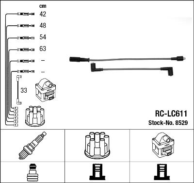 RC-LC611 ATEŞLEME KABLOSU - NGK