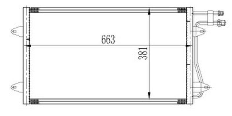 KLİMA KONDENSERİ VW LT 2.5TDİ-2.8 TDİ (96-03) (OTO.-MEK.) - ORIS - OEM 2D0820413AC
