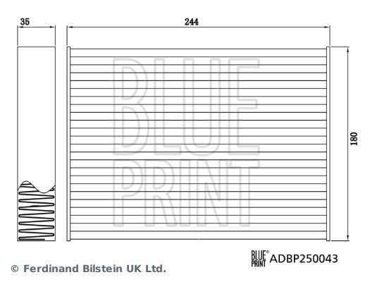 KABİN FİLTRESİ X-TRAİL III.X-TRAİL III 4WD - BLUEPRINT - OEM 212774BA0A