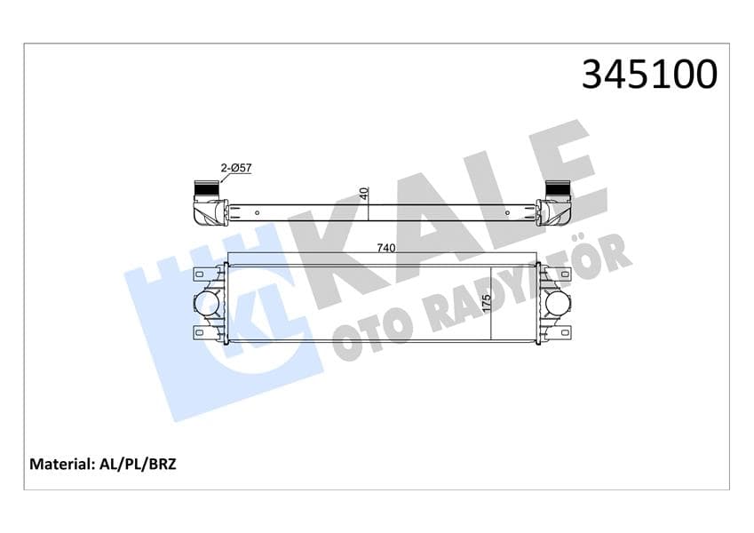 TURBO RADYATÖRÜ (INTERCOOLER) MASTER II-III-MOVANO...