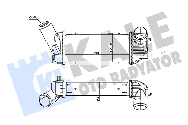 İNTERCOOLER BERLINGO-C4 I-XSARA-PEUGEOT 307-307 SW-PARTNER 2.0 HDI 00=> - KALE - OEM 0384F6