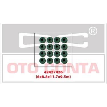 SUBAP LASTİĞİ VİTON (16 AD) (6x8.8x12.2x9.7mm) CLI...