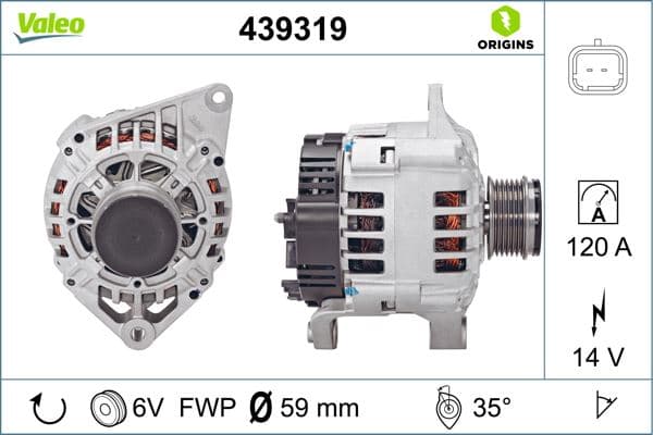 ALTERNATÖR 120A MGN-LGN (97-01)-SCENIC I (99-03) 1...