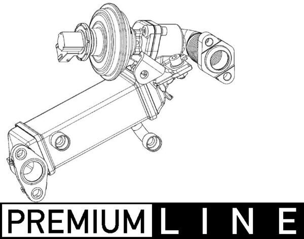 Abgasrückführungs-Kühler (AGR-Kühler) BMW 1. 3 (E90). 5 (E60) - MAHLE