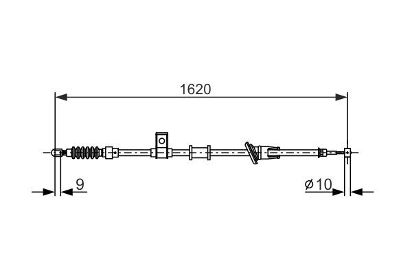 FREN TELİ. 1620 MM — BOSCH 1987477893 - BOSCH