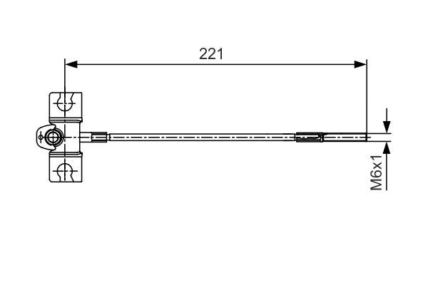 FREN TELİ. 221 MM - BOSCH