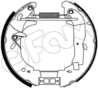 HIZLI TAMİR KİTİ(PAPUÇ+FREN SİLİNDİRİ+YAYLAR) FORD LCV BS) : 2.0İ / TRANSİT V (E1) : 2.0;2.0 İ;2.5 D - CIFAM