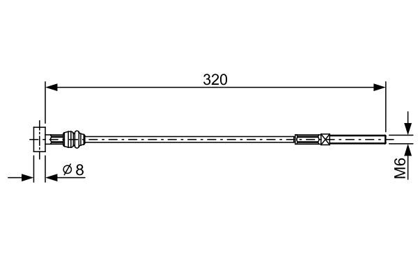 FREN TELİ. 320 MM - BOSCH