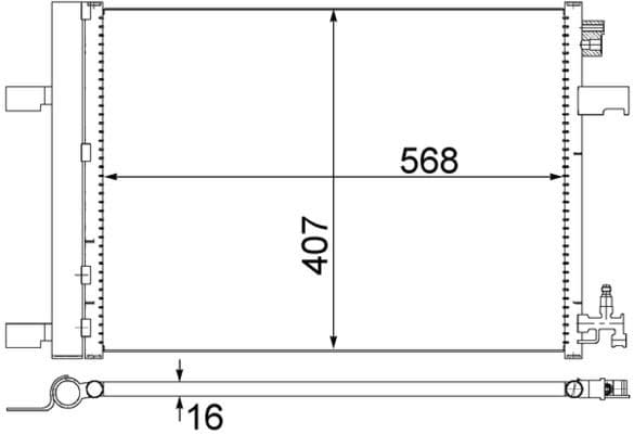 KLİMA KONDENSERİ (RADYATÖRÜ) ASTRA J-ZAFIRA C-CRUZ...