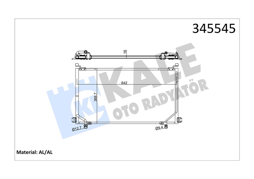 KONDENSER AL/AL MAVERICK-TERRANO II - KALE - OEM 9211070P00