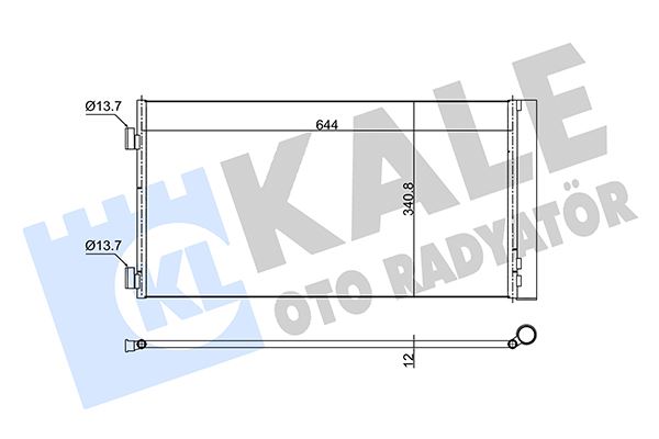 KONDENSER AL/AL MINI ONE-COOPER-COOPER S-JOHN COOPER WORKS-COUNTRYMAN-CLUBMAN-CLUBVAN-PACEMAN - KALE - OEM 9228607