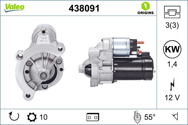 MARS MOTORU PARTNER 1.9 P206 P307 2.0 HDI - VALEO - OEM 5802.W8