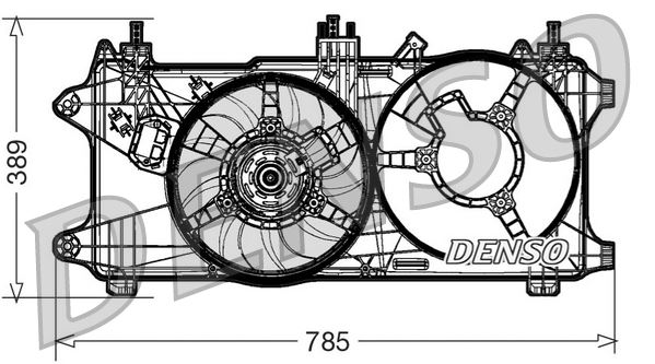 FAN MOTORU KLİMASIZ DOBLO 1.9D-JTD-1.3JTD 06=> - DENSO - OEM 51755589