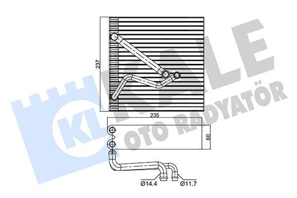EVAPORATOR A3-TT-SEAT ALTEA-TOLEDO-LEOV-VW GOLF-CA - KALE - OEM 1K1820103E