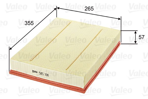 HAVA FILTRESI — VALEO 585198 - VALEO