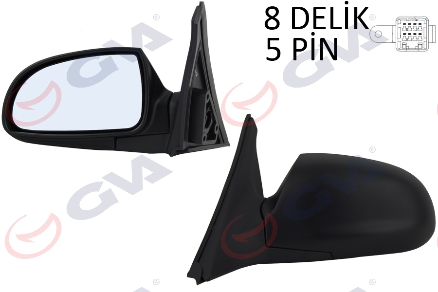 DIŞ DİKİZ AYNASI SOL ACCENT 00> ELEKTRİKLİ+ISITMALI+KONVEKS 5 FİŞ VM-453EHL - GVA - OEM 8761025620
