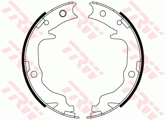 EL FREN BALATASI 168×30 mm MITSUBISHI ASX LANCER OUTLANDER 10- - TRW - OEM 4800A022