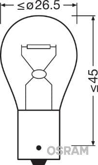 AMPUL 24V 93 SİNYAL 21W (TEK DUY)