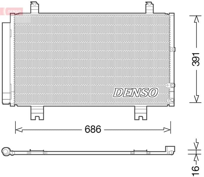 CONDENSER. AİR CONDİTİONİNG LEXUS GS (12-)
