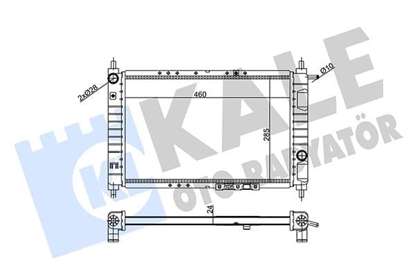 (341930) SU RADYATÖRÜ DAEWOO MATIZ 0.8 98=> (MT...