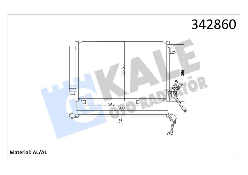 KLİMA RADYATÖRÜ FORD FİESTA 08> 1.25-1.4 BENZİN