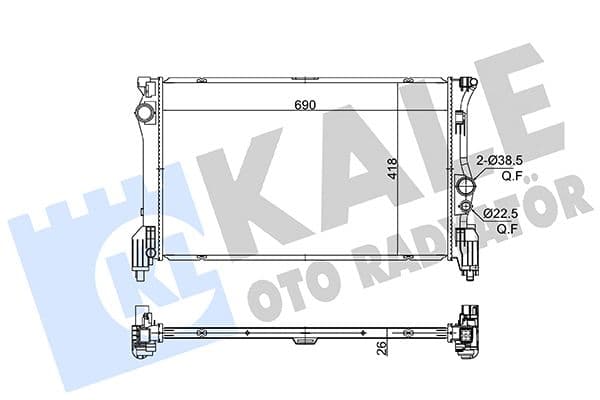 MOTOR SU RADYATORU MERCEDES VITO W447