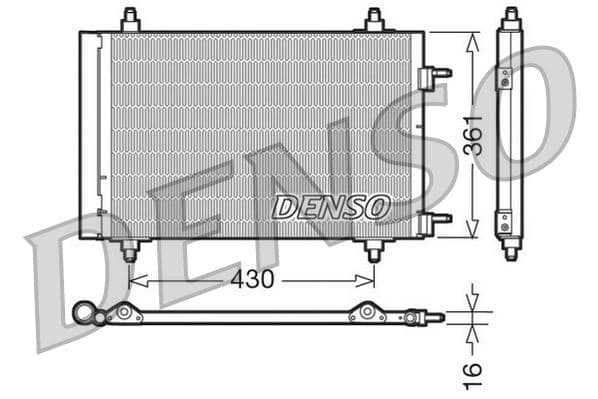 CONDENSER. AİR CONDİTİONİNG CITROËN BERLINGO (B9) ...