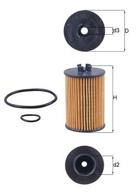 YAG FILTRESI MERCEDES M266 W168 W414 - MAHLE - OEM A2661800009