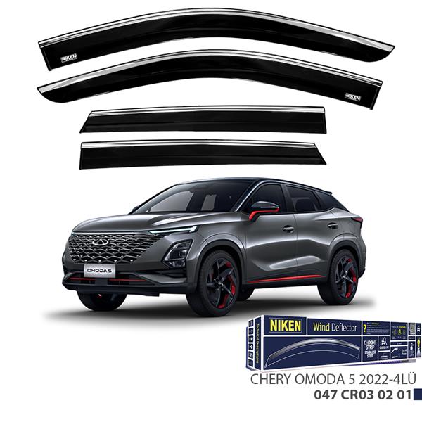 CAM RÜZGARLIĞI TAKIMI (KROMLU) CHERY OMODA 5 22-> (4 adet) - NIKEN - OEM 047CR030201