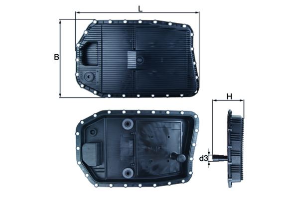 OTOMATIK SANZIMAN YAG KARTERI (GA6HP19) BMW E81 E8 - MAHLE - OEM 24152333907
