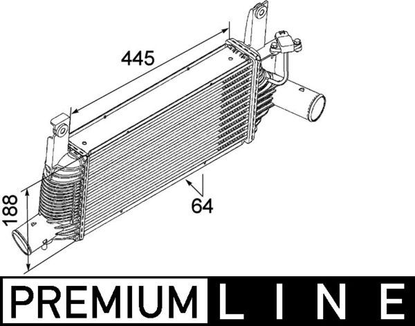 Ladeluftkühler NISSAN PATHFINDER - MAHLE