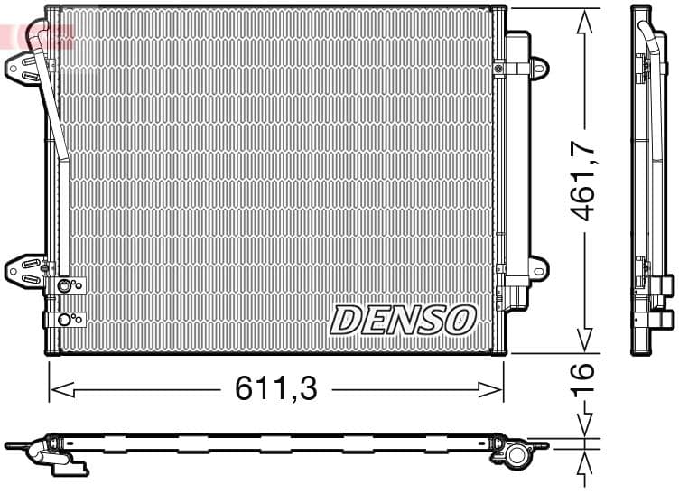 CONDENSER. AİR CONDİTİONİNG VW CC (358) (11-16)