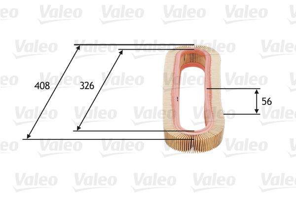 HAVA FILTRESI MERCEDES M102 W201 W124 S124 C124 - VALEO - OEM A0030943804