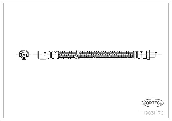 FREN HORTUMU ARKA MERCEDES S-CLASS W220 98>05 - CORTECO - OEM A2204200148