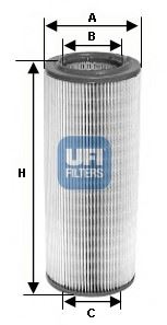 HAVA FİLTRESİ HONDA CR-V 2.0L K20A4 RD8 02-06 / CIVIC TYPE-R 2.0L K20A2 EP3 01-05 - UFI - OEM 17220PNA003