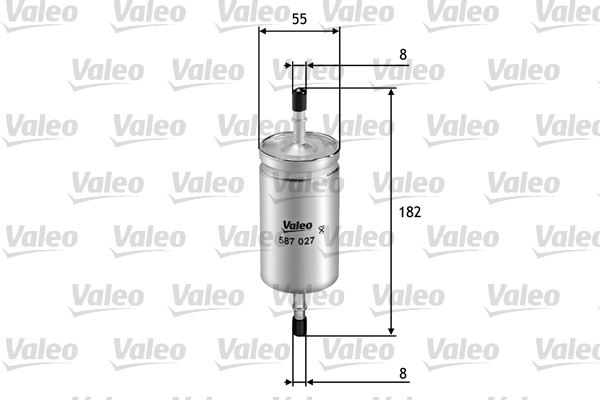YAKIT FİLTRESİ VOLVO S40 1.6 1.8 2.0 2.4 T5 04=>C30 V50 C70 2.4İ 06=> FOCUS 1.6 1.8 98-04 2.0 04=> - VALEO - OEM 3M519B072CH