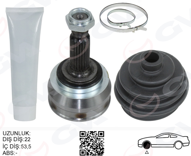AKS KAFASI SETİ DIŞ SKODA FAVORIT 1.3 (89-97)- FELICIA 1.3-1.6-1.9D (94-01) - GVA - OEM 6U0498099