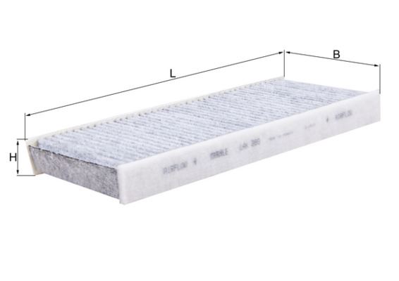 POLEN FİLTRESİ KARBONLU Cabin air filter element with activated carbon - MAHLE