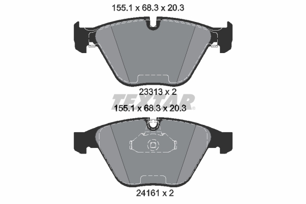 FREN BALATASI ON BMW E90 E91 E92 E93 E84 E89 - TEXTAR - OEM 34116794917