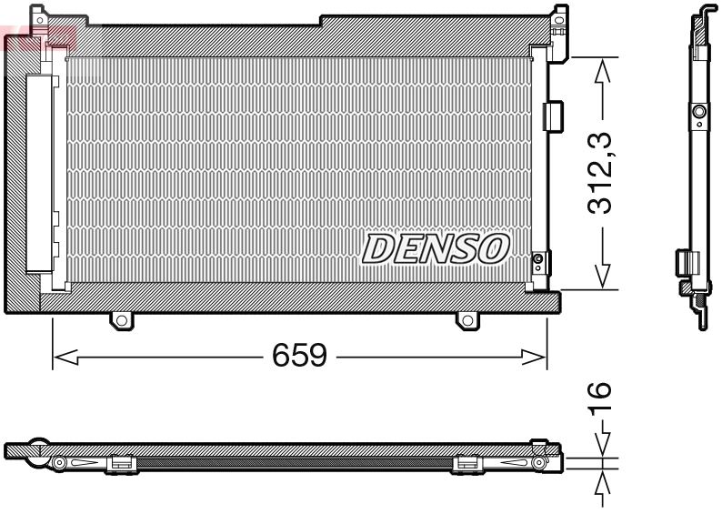 CONDENSER. AİR CONDİTİONİNG SUBARU FORESTER (13-) - DENSO - OEM 73210SG000