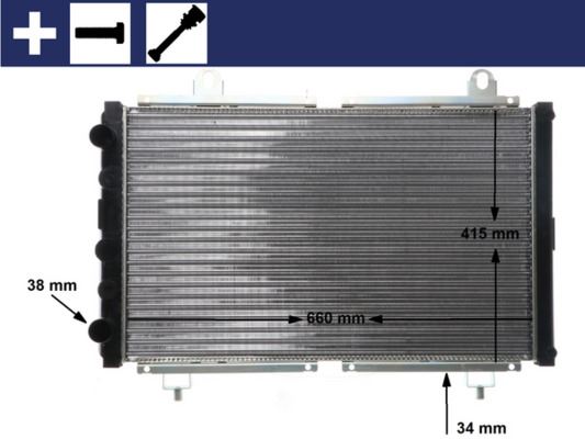Kühlmittelkühler CITROEN C25/FIAT DUCATO - MAHLE