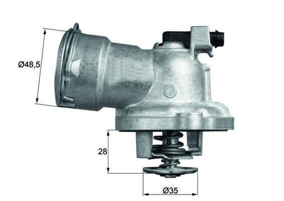 TERMOSTAT 87 °C MERCEDES OM642 W204 S204 C219 W211...