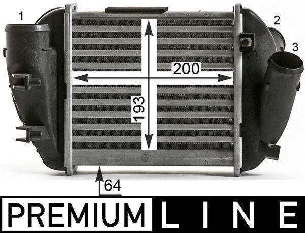 Ladeluftkühler AUDI A4 2.5 TDi V6 — MAHLE CI430000P - MAHLE