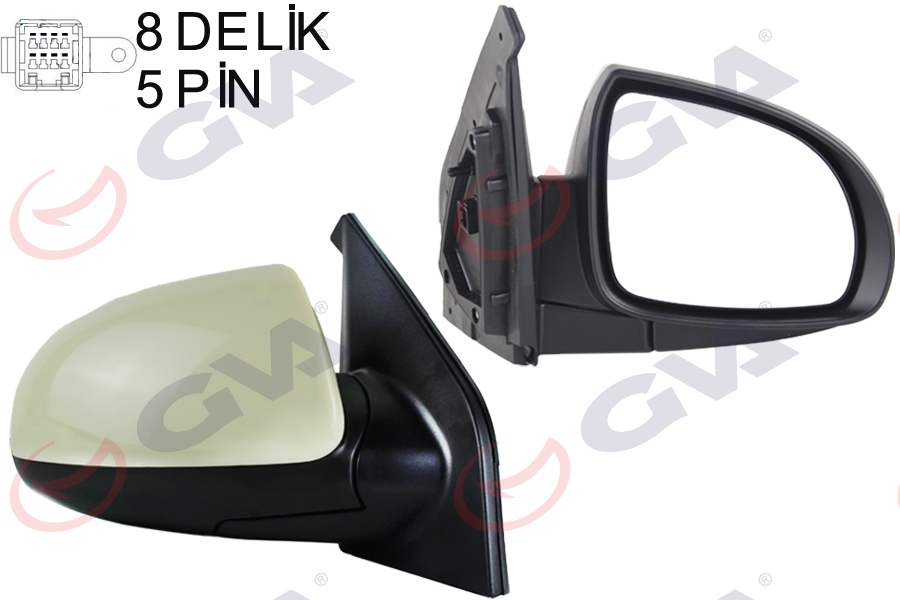 DIŞ DİKİZ AYNASI SAĞ PICANTO 06> ELEKTRİKLİ+ISITMALI+ASTARLI+KONVEKS VM-753EHPR - GVA - OEM 8762007198