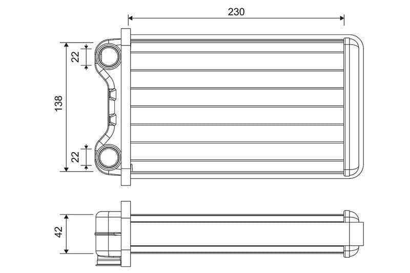 KALORİFER RADYATÖRÜ AUDI A4 00-04