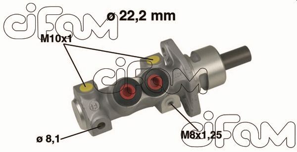 (x) ANA MERKEZ TRANSPORTER T4 1.9D-2.4D-2.5 (92-03) (22.2mm) - CIFAM - OEM 701611019