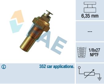 HARARET MÜŞÜRÜ 120 °C ASTRA F-G CORSA A-B FRONTERA - GM - OEM 3439088