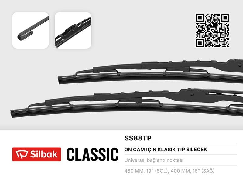 SİLECEK SÜPÜRGESİ 480/400mm FORD KA- SUZUKI ALTO 1...