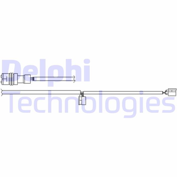 FREN İKAZ KABLOSU ARKA PORSCHE 911 (996) - LP1301 - - DELPHI